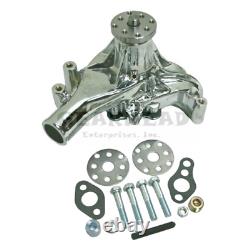 Pompe à eau longue haute capacité Chrome Small Block Chevy SBC 283 305 327 350 400