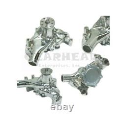 Pompe à eau longue haute capacité Chrome Small Block Chevy SBC 283 305 327 350 400