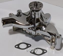 Pompe à eau longue haute volume Big Block Chevy Chrome 396 402 427 454 BBC LWP