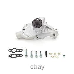 Pompe à eau mécanique en aluminium Edelbrock EDE88100 compatible avec Small Block Chevy