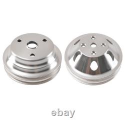 Pompe à eau moteur avec poulie de vilebrequin à 2 rainures pour Small Block Chevy 1969-1989