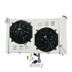 Pour Chevrolet Corvette 1969-1972 V8 5,7 L Small Block 3 Rangées Radiateur Carénage Relais de Ventilateur