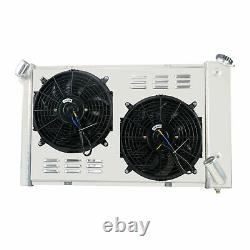 Pour Chevrolet Corvette 1969-1972 V8 5,7 L Small Block 3 Rangées Radiateur Carénage Relais de Ventilateur