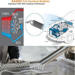 Pour Chevrolet Corvette 1969-1972 V8 5,7 L Small Block 3 Rangées Radiateur Carénage Relais de Ventilateur