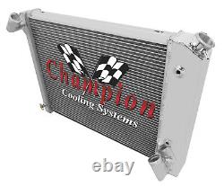 Radiateur Champion en aluminium à 3 rangées pour Chevy Corvette Big Block 1966-1968