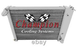 Radiateur Champion en aluminium à 3 rangées pour Chevy Corvette Big Block 1966-1968