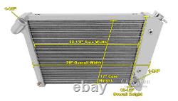 Radiateur Champion en aluminium à 3 rangées pour Chevy Corvette Big Block 1966-1968