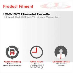 Radiateur De Refroidissement En Aluminium Complet Tri Core 3-row Pour La Corvette C3 5,7l V8 1969-1972