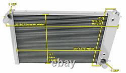 Radiateur SR Champion 2 rangées pour Chevrolet Corvette 1969-1972 avec moteur Small Block