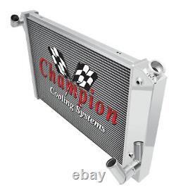 Radiateur à 2 rangées MN Champion pour Chevrolet Corvette 1969-1972 avec moteur Small Block
