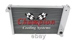 Radiateur à 2 rangées MN Champion pour Chevrolet Corvette 1969-1972 avec moteur Small Block