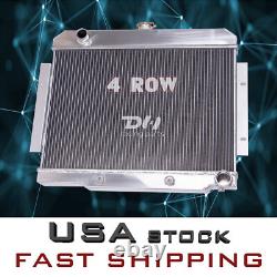 Radiateur à 4 rangées pour Jeep CJ5 CJ6 CJ7 1972-86 avec moteur Chevy Small Block SBC V8