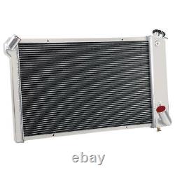 Radiateur en aluminium à 4 rangées pour Chevrolet Corvette 1969-1972 moteur V8 Small Block 5.7