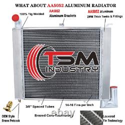 Radiateur en aluminium à 4 rangées pour Chevrolet Corvette Small Block Chevy V81963-1972