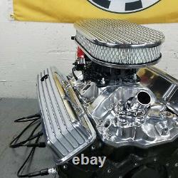 Sb Chevy 15 Finned Air Cleaner Engine Dress Up Kit Valve Couvre Petit Bloc 350