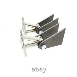 Supports de moteur en acier inoxydable poli pour petits et grands blocs Chevy SBC350 BBC454