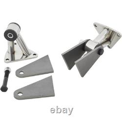 Supports moteur en acier inoxydable poli pour Small Block et Big Block Chevy SBC 350 BBC 454